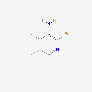 molecular formula C8H11BrN2 B1380814 2-溴-4,5,6-三甲基吡啶-3-胺 CAS No. 1546230-00-5