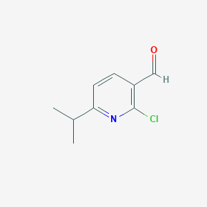 molecular formula C9H10ClNO B1380817 2-Chloro-6-isopropylnicotinaldehyde CAS No. 1289160-67-3