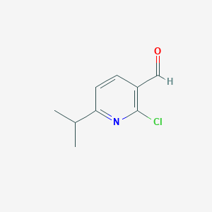 molecular formula C9H10ClNO B1380817 2-氯-6-异丙基烟醛 CAS No. 1289160-67-3
