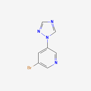 3-bromo-5-(1H-1,2,4-triazol-1-yl)pyridine