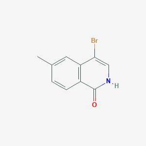molecular formula C10H8BrNO B1380821 4-Bromo-6-methylisoquinolin-1(2H)-one CAS No. 1784797-56-3