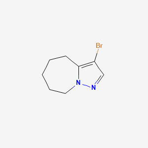 molecular formula C8H11BrN2 B1380824 3-bromo-5,6,7,8-tetrahydro-4H-pyrazolo[1,5-a]azepine CAS No. 1373223-55-2