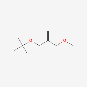 molecular formula C9H18O2 B13808327 3-tert-Butoxy-2-(methoxymethyl)-1-propene CAS No. 23230-86-6