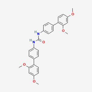 molecular formula C29H28N2O5 B13808414 N,N'-Bis[2',4'-dimethoxy(1,1'-biphenyl)-4-yl]urea 