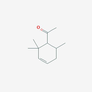 molecular formula C11H18O B13808419 1-(2,2,6-Trimethylcyclohex-3-en-1-yl)ethanone 