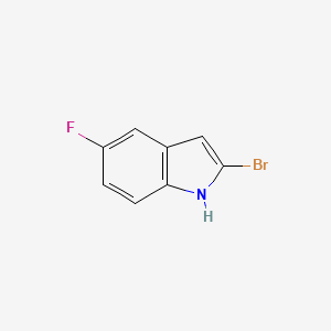 molecular formula C8H5BrFN B1380842 2-bromo-5-fluoro-1H-indole CAS No. 1388064-73-0
