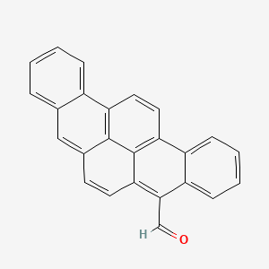 molecular formula C25H14O B13808422 BENZO(rst)PENTAPHENE-5-CARBOXALDEHYDE CAS No. 63040-53-9