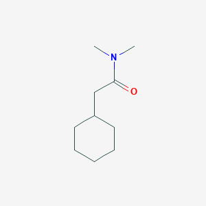 molecular formula C10H19NO B13808430 Cyclohexaneacetamide, N,N-dimethyl- CAS No. 5830-33-1