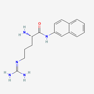 molecular formula C16H21N5O B13808438 Arginine beta-naphthylamide CAS No. 7182-70-9
