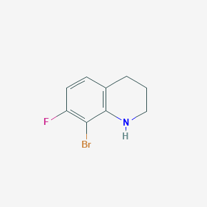 molecular formula C9H9BrFN B1380845 8-Bromo-7-fluoro-1,2,3,4-tetrahydroquinoline CAS No. 1784283-30-2