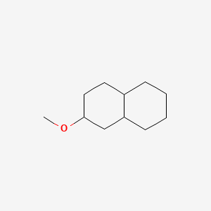 molecular formula C11H20O B13808452 Decahydro-2-methoxynaphthalene CAS No. 55473-38-6