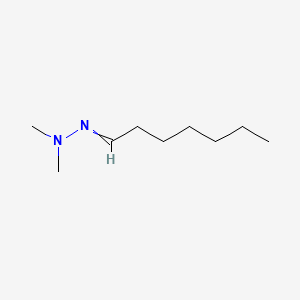 molecular formula C9H20N2 B13808465 N-(Heptylideneamino)-N-methyl-methanamine CAS No. 67660-53-1