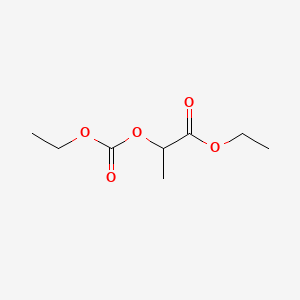 molecular formula C8H14O5 B13808476 Lactic acid, ethyl ester, ethyl carbonate CAS No. 6628-64-4