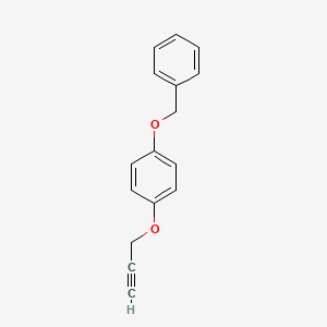 molecular formula C16H14O2 B13808480 Benzene, 1-(benzyloxy)-4-(2-propynyloxy)-(7CI,8CI) CAS No. 6903-14-6