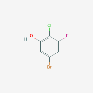 molecular formula C6H3BrClFO B1380849 5-Bromo-2-chloro-3-fluorophenol CAS No. 186590-43-2