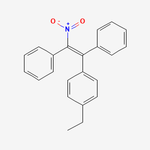 molecular formula C22H19NO2 B13808506 (E)-1,2-Diphenyl-1-(p-ethylphenyl)-2-nitroethylene CAS No. 22393-64-2