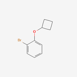 molecular formula C10H11BrO B1380852 1-Bromo-2-cyclobutoxy-benzene CAS No. 1350640-81-1