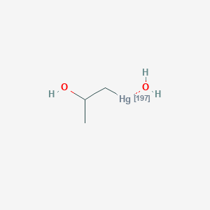 molecular formula C3H9HgO2 B13808521 Merisoprol 197Hg CAS No. 5579-94-2