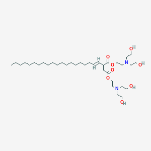 molecular formula C36H70N2O8 B13808545 Bis[2-[bis-(2-hydroxyethyl)amino]ethyl]icosenylsuccinate 