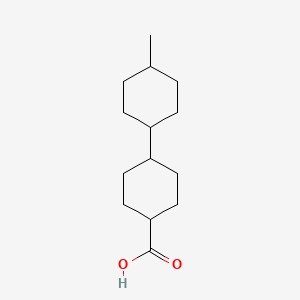 molecular formula C14H24O2 B13808567 trans-4-(trans-4'-Methylcyclohexyl)cyclohexanecarboxylic acid 