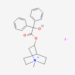 molecular formula C22H26INO3 B13808575 Me-QNB CAS No. 71861-83-1