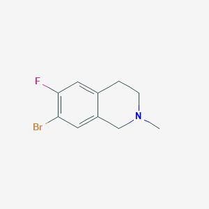 molecular formula C10H11BrFN B1380859 7-Bromo-6-fluoro-2-methyl-1,2,3,4-tetrahydroisoquinoline CAS No. 1780751-74-7