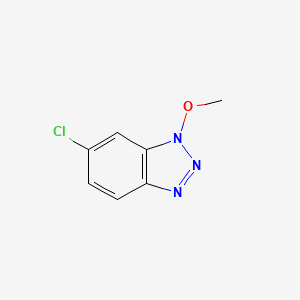 molecular formula C7H6ClN3O B13808594 6-Chloro-1-methoxy-benzotriazole CAS No. 68930-08-5