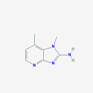 molecular formula C8H10N4 B138086 1,7-Dimethyl-1H-imidazo[4,5-b]pyridin-2-amine CAS No. 155789-82-5
