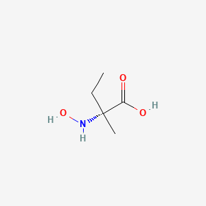 molecular formula C5H11NO3 B13808603 N-Hydroxy-D-isovaline CAS No. 93604-12-7