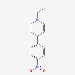molecular formula C13H14N2O2 B13808610 1-ethyl-4-(4-nitrophenyl)-4H-pyridine 