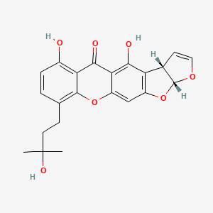 molecular formula C22H20O7 B13808642 Austocystin B CAS No. 55256-57-0