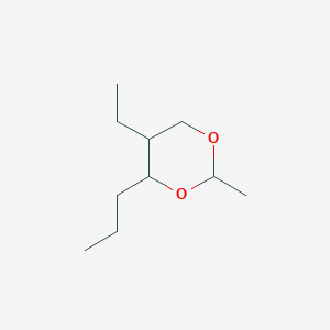 molecular formula C10H20O2 B13808644 5-Ethyl-2-methyl-4-propyl-1,3-dioxane CAS No. 61920-23-8