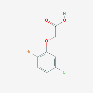 molecular formula C8H6BrClO3 B1380865 2-BROMO-5-CHLOROPHENOXYACETIC ACID CAS No. 1785255-91-5