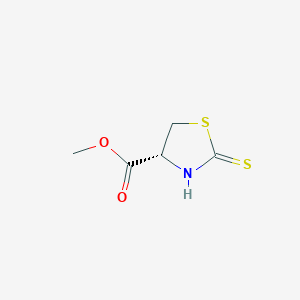 molecular formula C5H7NO2S2 B13808666 Methyl (4R)-2-sulfanylidene-1,3-thiazolidine-4-carboxylate CAS No. 80963-80-0