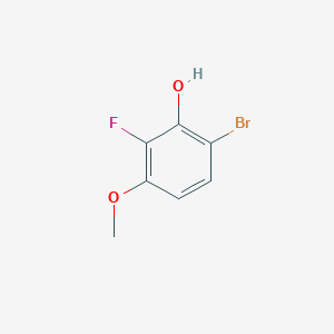 molecular formula C7H6BrFO2 B1380867 6-Bromo-2-fluoro-3-methoxyphenol CAS No. 1784923-61-0