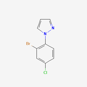 1-(2-bromo-4-chlorophenyl)-1H-pyrazole