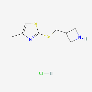 2-((Azetidin-3-ylmethyl)thio)-4-methylthiazole hydrochloride
