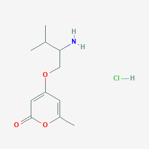 4-(2-amino-3-methylbutoxy)-6-methyl-2H-pyran-2-one hydrochloride