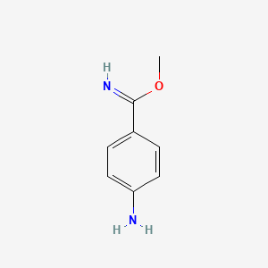 molecular formula C8H10N2O B13808727 Methyl 4-aminobenzimidate 