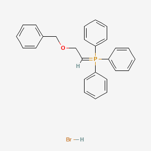 molecular formula C27H26BrOP B13808732 Triphenyl(2-phenylmethoxyethylidene)-lambda5-phosphane;hydrobromide 