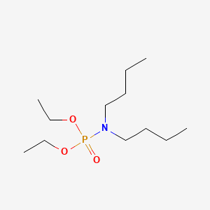 molecular formula C12H28NO3P B13808748 Diethyl dibutylphosphoramidate CAS No. 67828-17-5