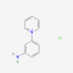 molecular formula C11H11ClN2 B1380876 1-(3-Aminophenyl)pyridin-1-ium chloride CAS No. 117506-55-5