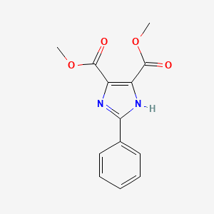 molecular formula C13H12N2O4 B13808777 dimethyl 2-phenyl-1H-imidazole-4,5-dicarboxylate 