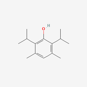 molecular formula C14H22O B13808778 Phenol, 2,6-diisopropyl-3,5-dimethyl- CAS No. 60834-77-7