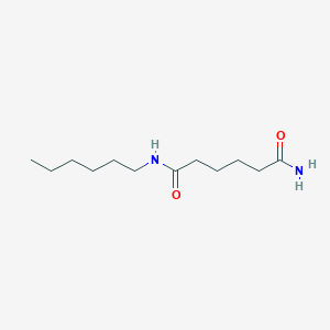 molecular formula C12H24N2O2 B13808792 N-Hexylhexanediamide CAS No. 9011-55-6