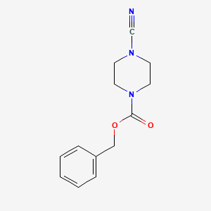 molecular formula C13H15N3O2 B1380882 Benzyl 4-cyanopiperazine-1-carboxylate CAS No. 721450-32-4