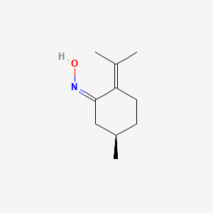 molecular formula C10H17NO B13808865 (NZ)-N-[(5R)-5-methyl-2-propan-2-ylidenecyclohexylidene]hydroxylamine 