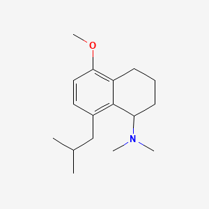 molecular formula C17H27NO B13808920 1,2,3,4-Tetrahydro-N,N-dimethyl-8-isobutyl-5-methoxy-1-naphthalenamine 