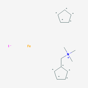 molecular formula C14H20FeIN B13808929 Ferrocenylmethyltrimethylammonium iodide 