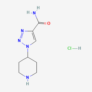 1-(Piperidin-4-yl)-1H-1,2,3-triazole-4-carboxamide hydrochloride